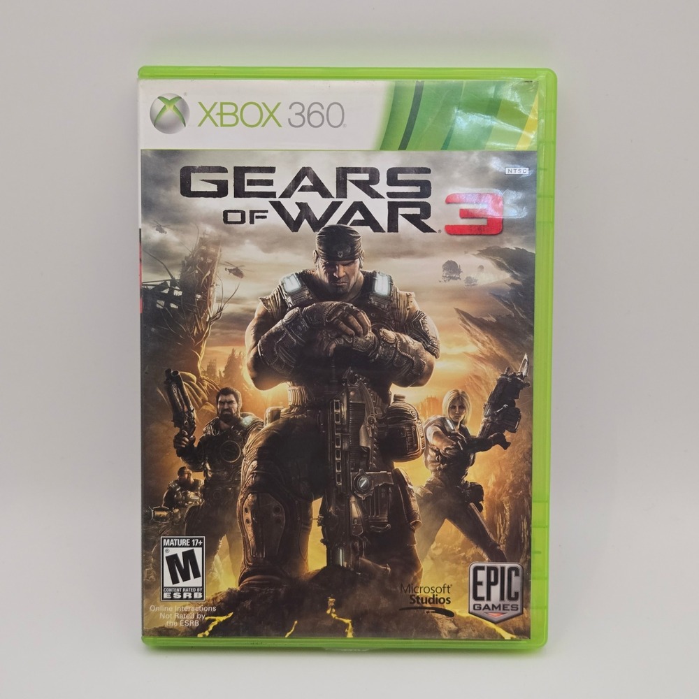Microsoft Gears of‎ War 3 Xbox 360 Video Game Mature Tactical Shooter Action
